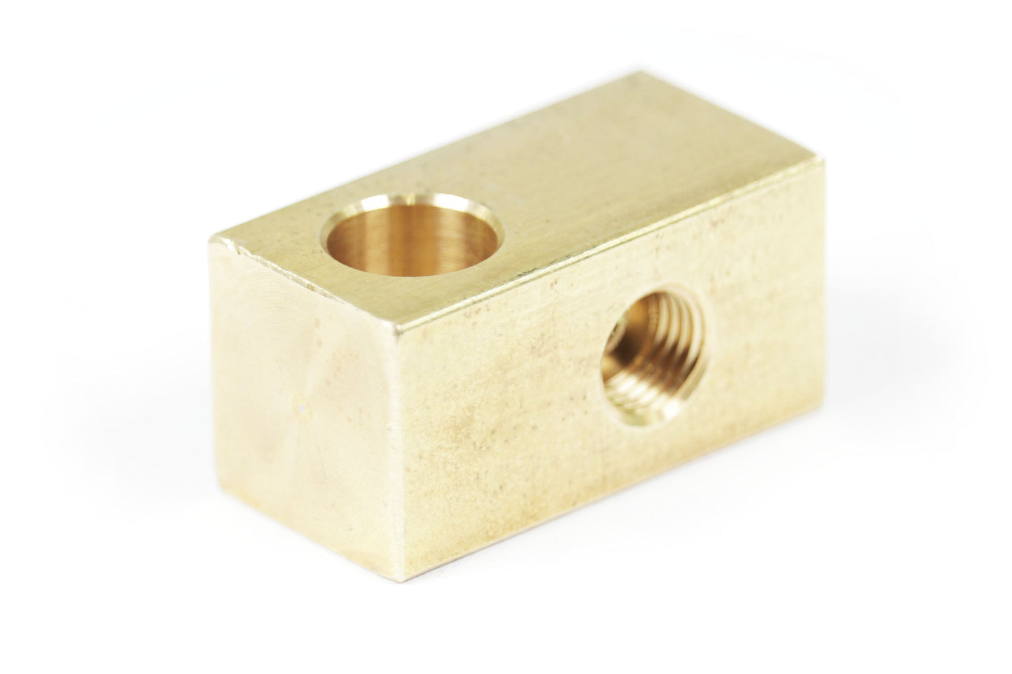 3/8-24 I.F. Brass Brake T-Fitting w/Mounting Hole and 90° Bracket (20-10020)-Motion Raceworks-Motion Raceworks