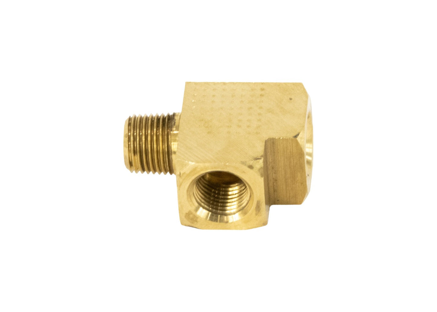 Brass "T" for Wastegate Sensor Mounting for Dome Pressure 1/8" NPT - Motion Raceworks