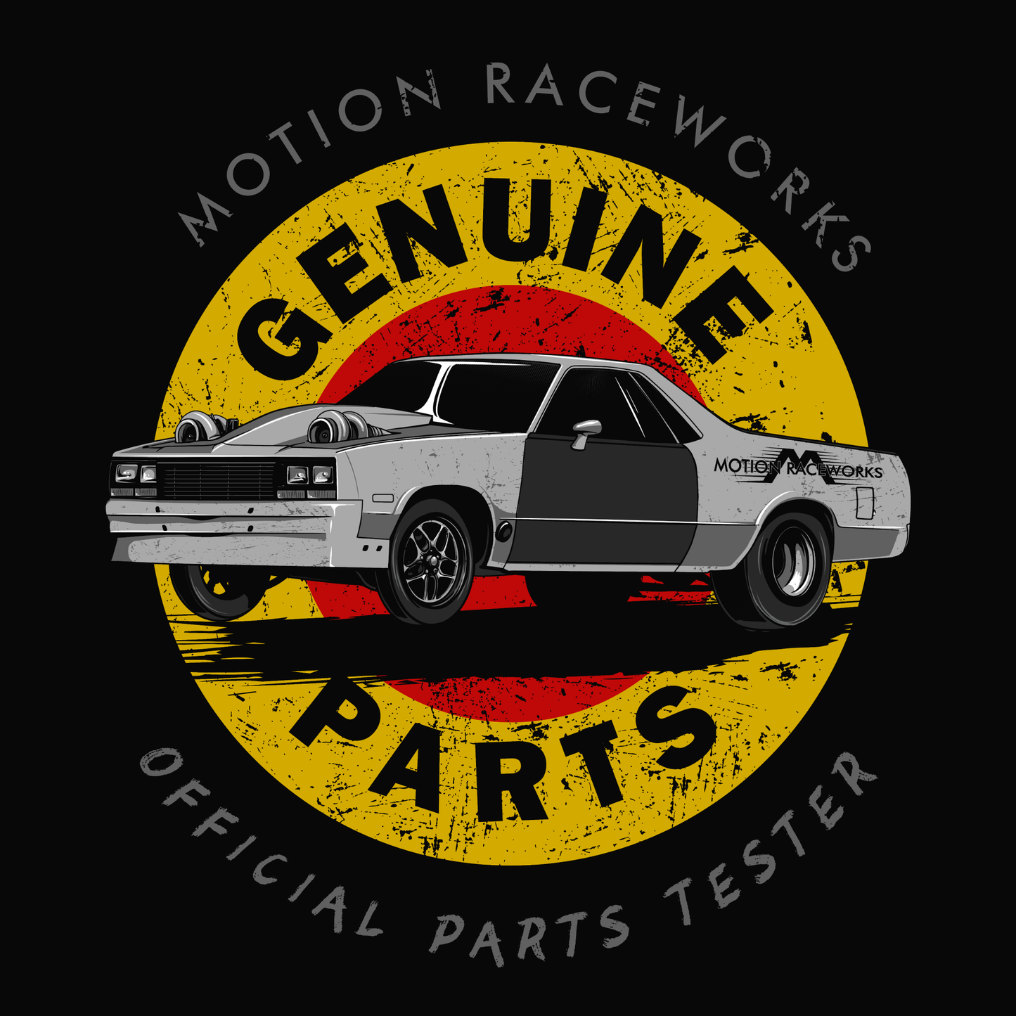 Cleetus' Mullet El Camino Motion Genuine Parts Shirt - Motion Raceworks