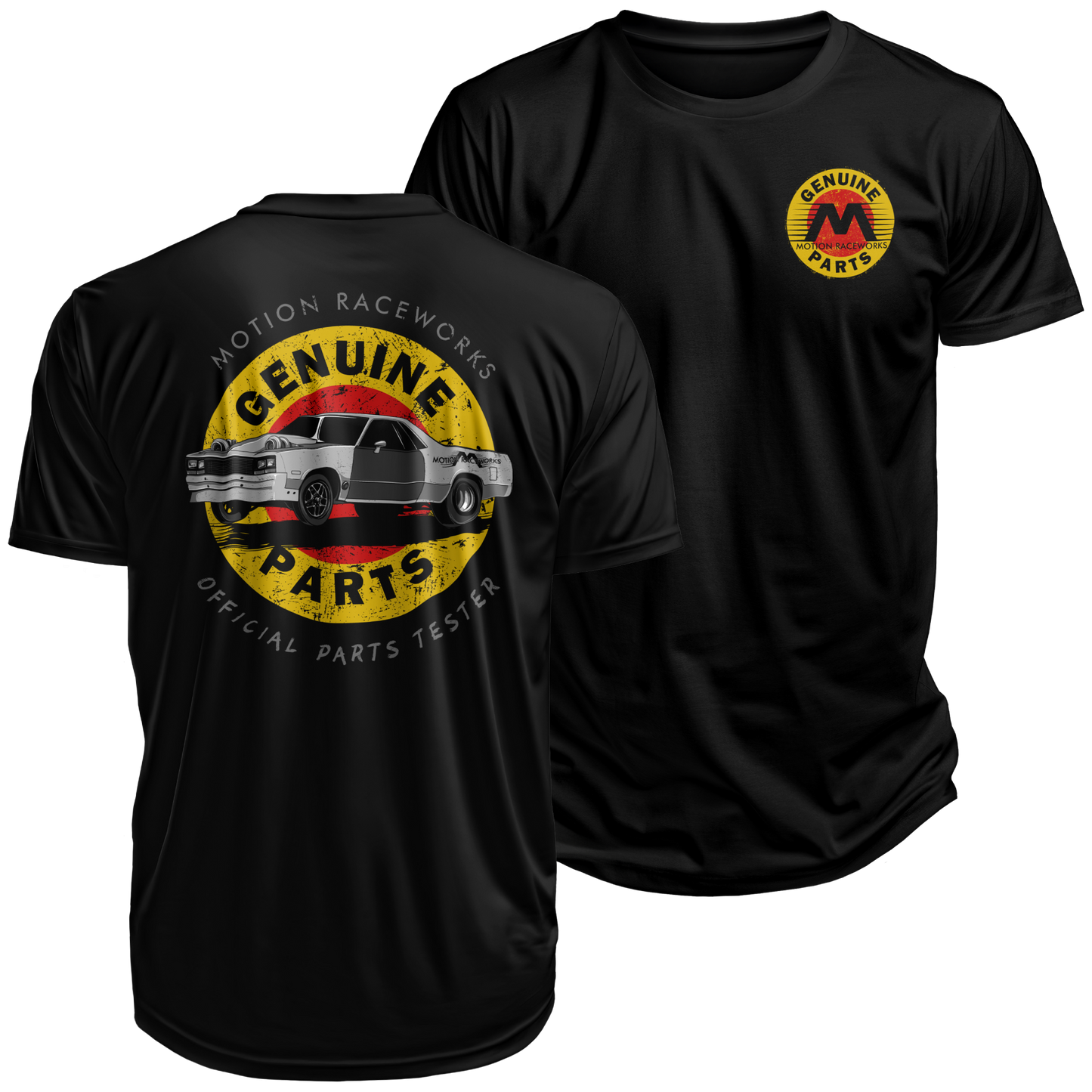 Cleetus' Mullet El Camino Motion Genuine Parts Shirt - Motion Raceworks