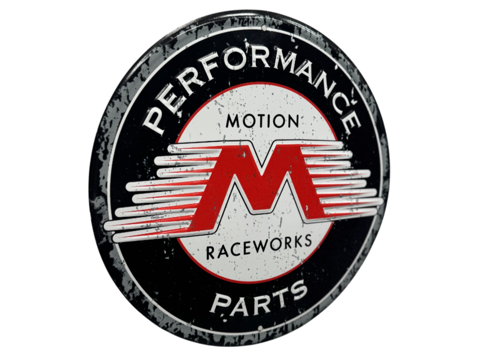 Motion Raceworks 12" Stamped Metal Sign