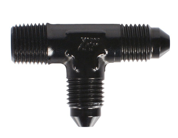 TEE, #4 X 1/8 NPT ON RUN BLACK (XRP-982604BB)