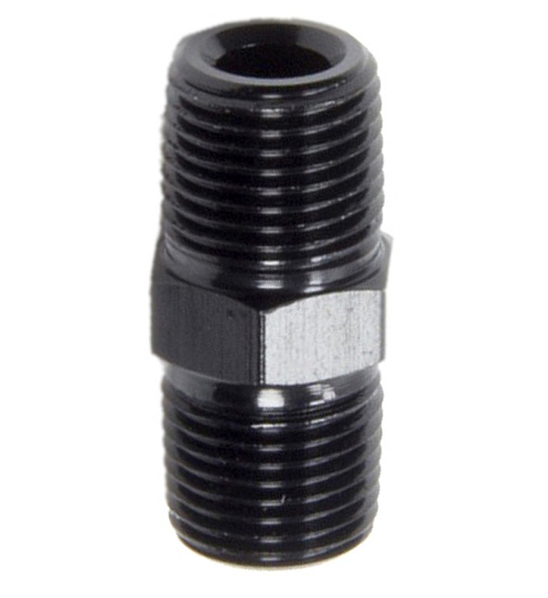 NIPPLE, MALE - 1/8"NPT BLACK ANODIZE (XRP-991101BB)