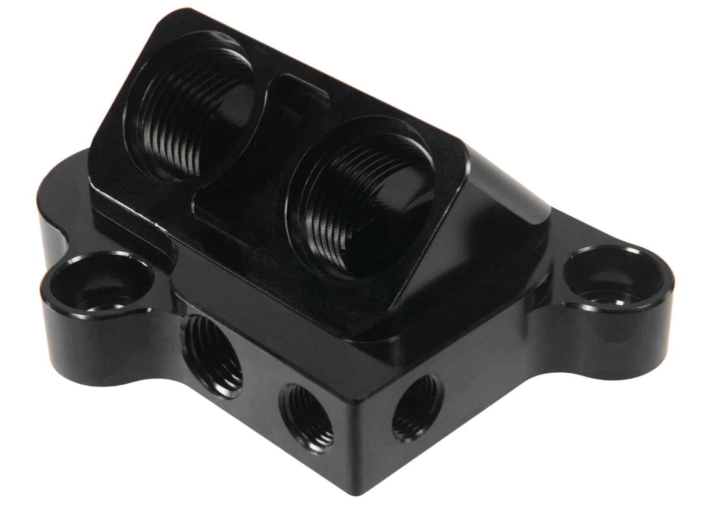 Coyote Ford Oil Remote Oil Filter Adapter Fits Gen 1-3 engines by Fluidworks - Motion Raceworks