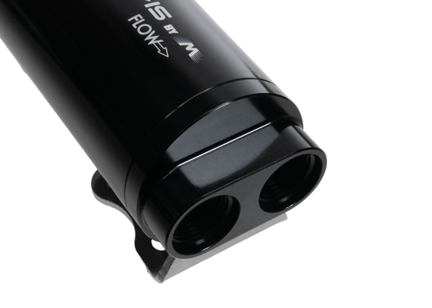 Fluidworks Dual Outlet 12GPM Post Fuel Filter w/ Mount (10 Micron)