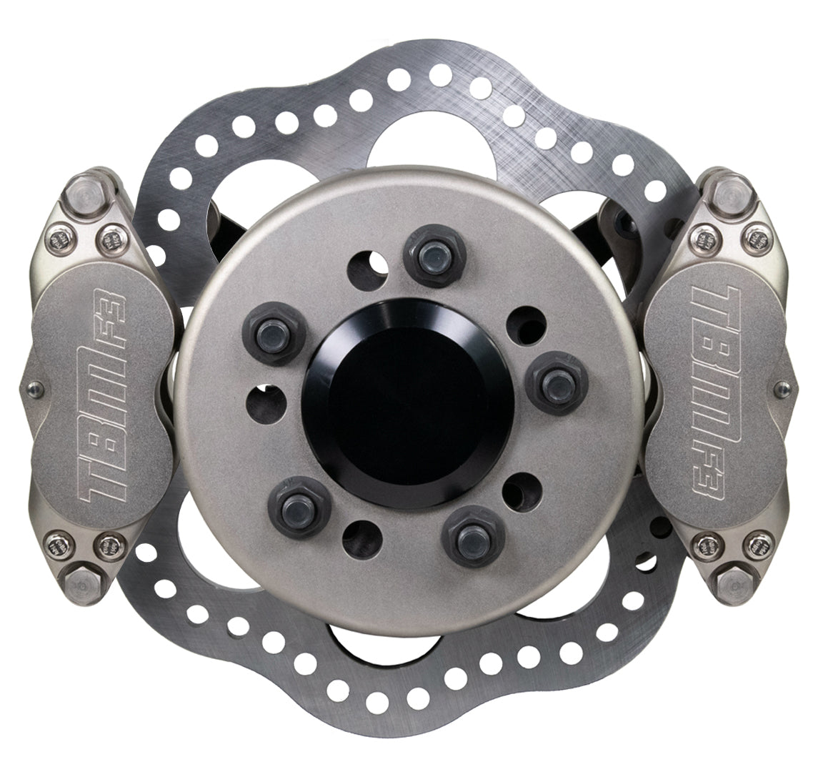 TBM Rear Dual Caliper Drag Brake Kit Symmetrical w/ 3.150 Housing Ends - Motion Raceworks