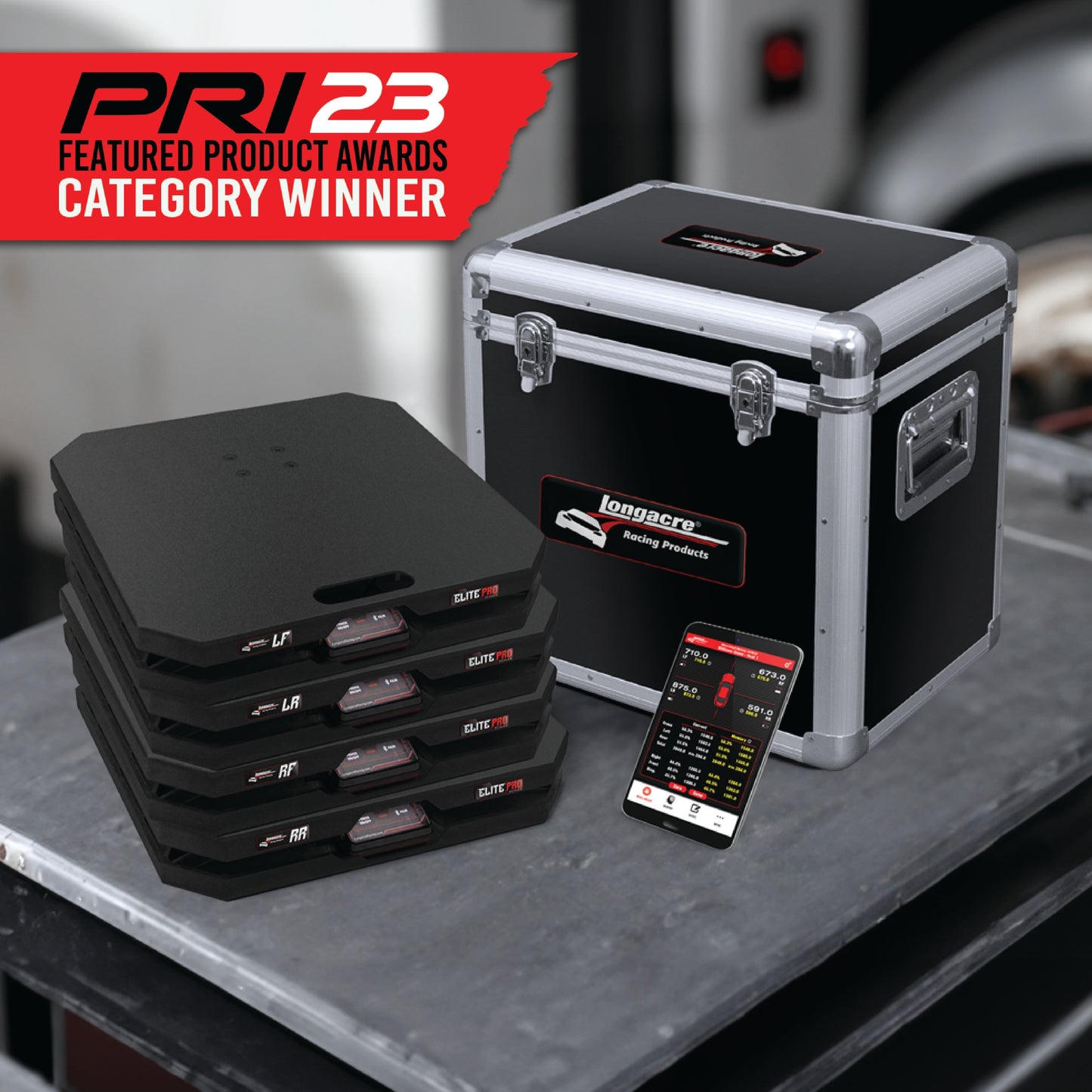 Elite Pro Wireless Scales From Longacre 1500 Lbs./Pad, 15" Pads