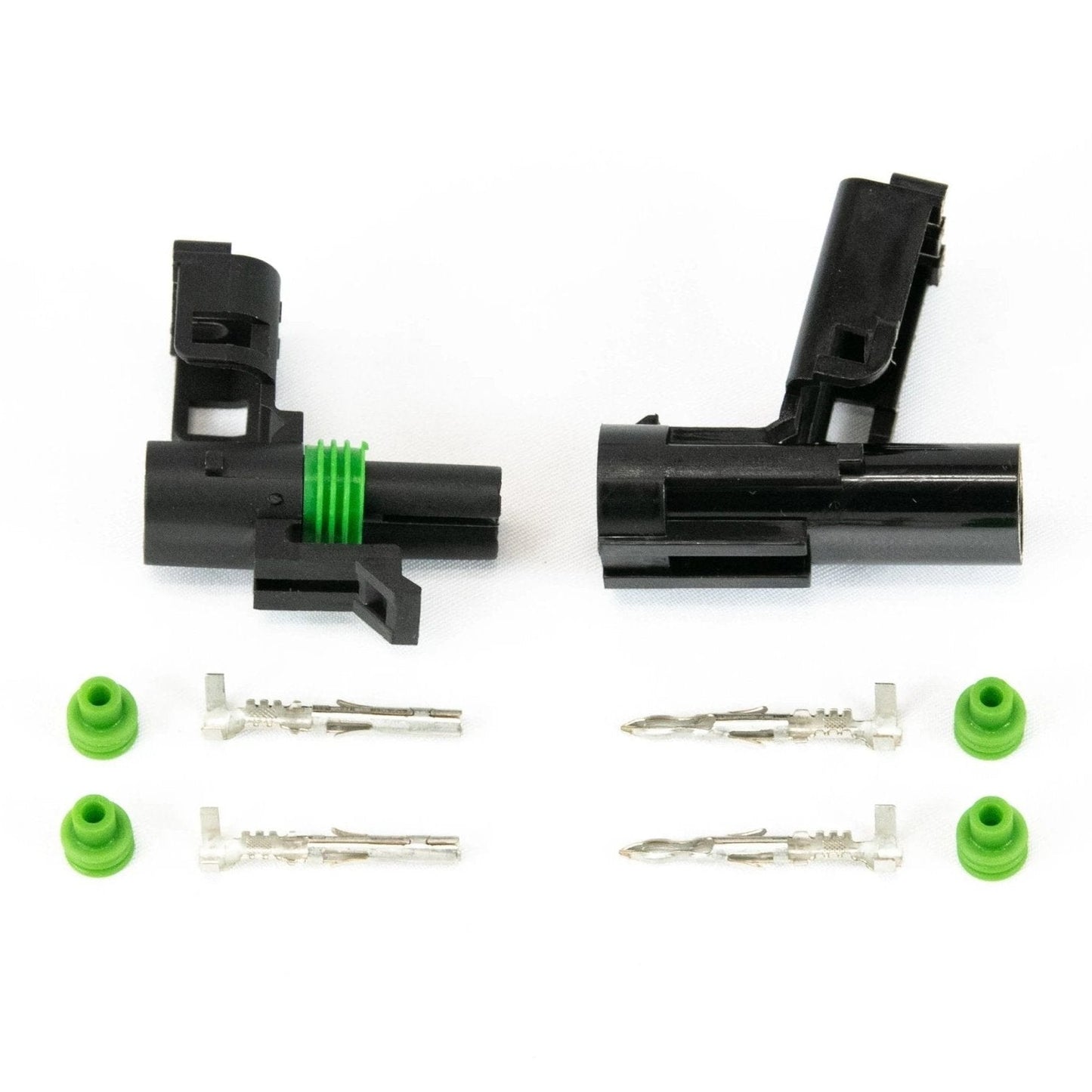 2-Pin Weatherpack Connector Set (Male & Female) 151007-Motion Raceworks-Motion Raceworks