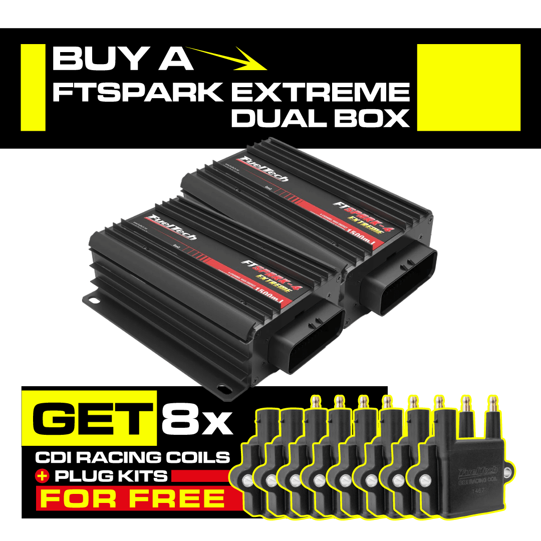 FTSPARK EXTREME (Dual Box) + FREE CDI Racing Coils & Plug Kits