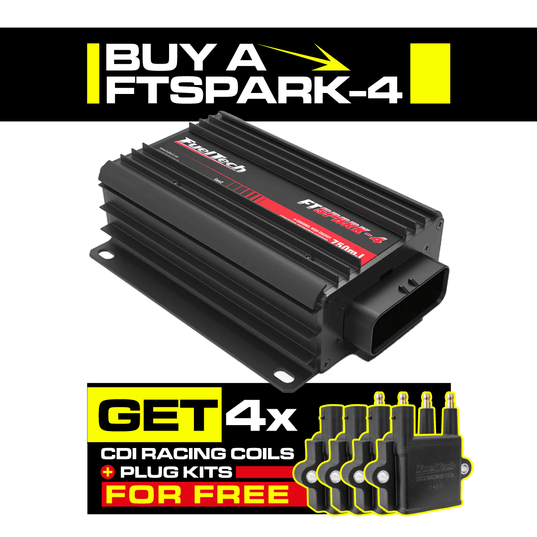 FTSPARK-4 + FREE CDI Racing Coils & Plug Kits