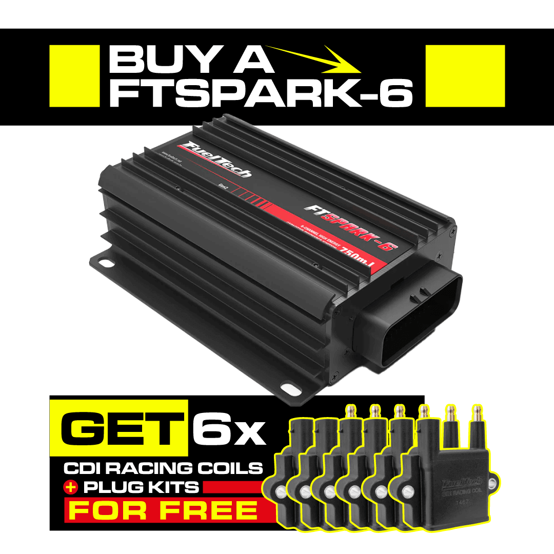 FTSPARK-6 + FREE CDI Racing Coils & Plug Kits