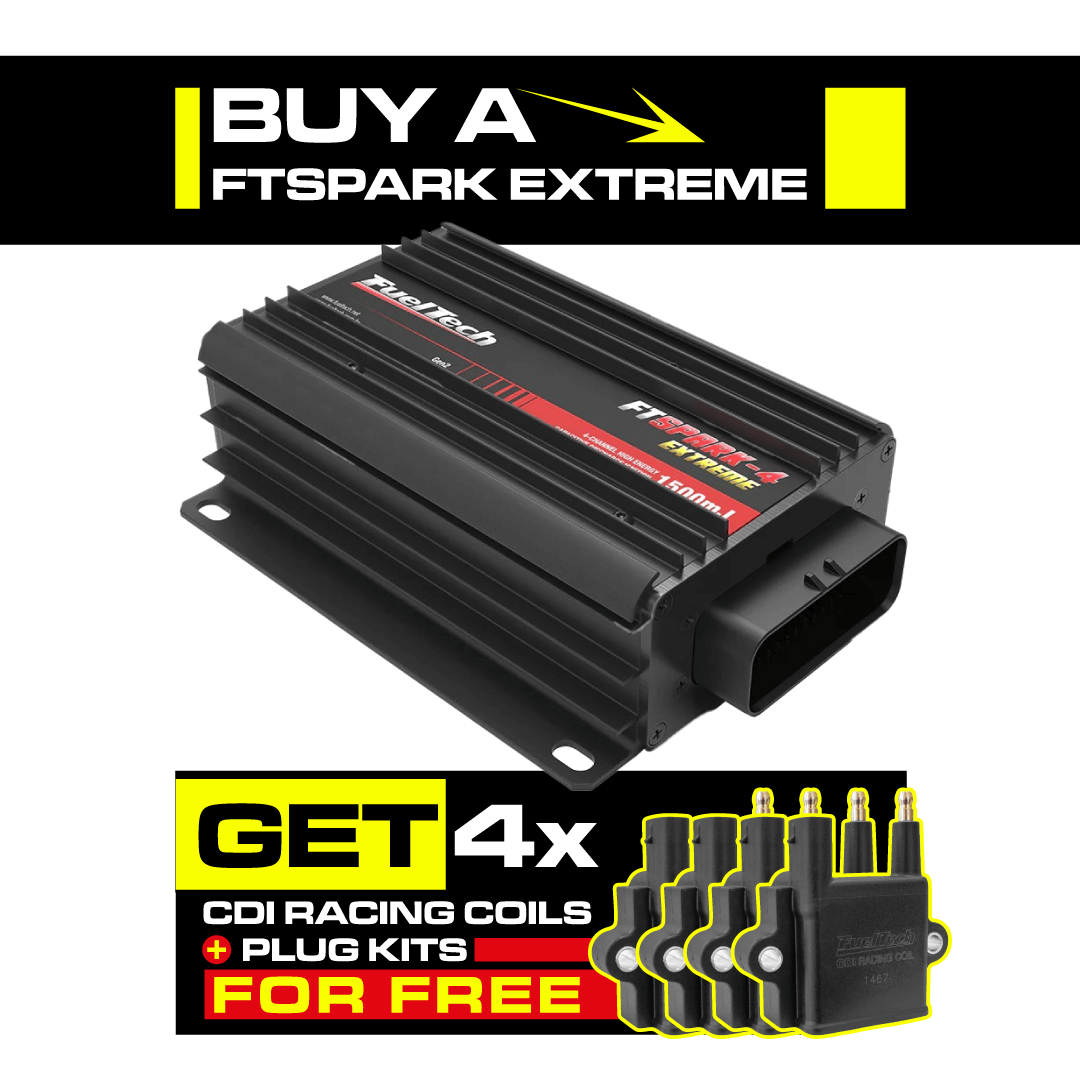 FTSPARK EXTREME (Single Box) + FREE CDI Racing Coils & Plug Kits