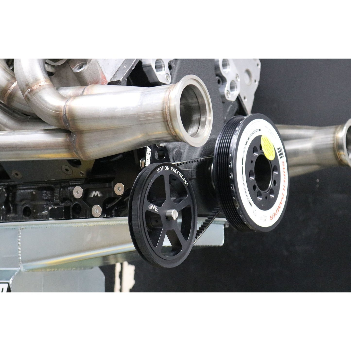 Motion Raceworks Passenger Side Cable Drive LS Mechanical Fuel Pump Bracket Corvette Spacing-Motion Raceworks-Motion Raceworks
