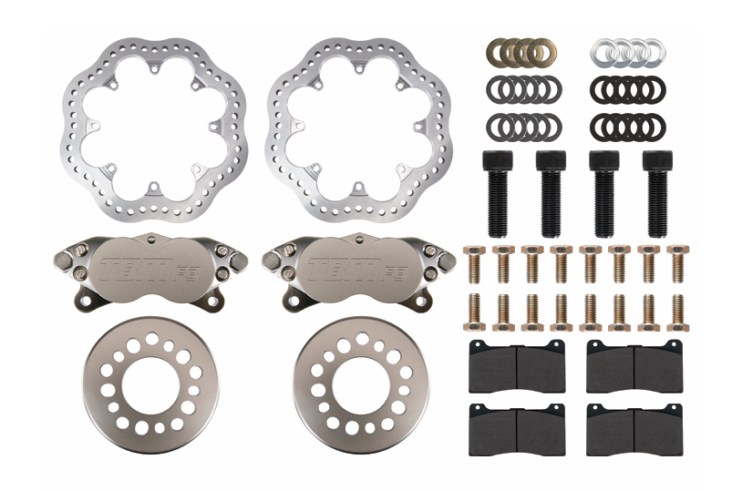 Sportsman HD (Symmetrical w/ 3.350 Bearing Diameter Housing Ends) F3 4 piston Drag Brake Kit - Motion Raceworks