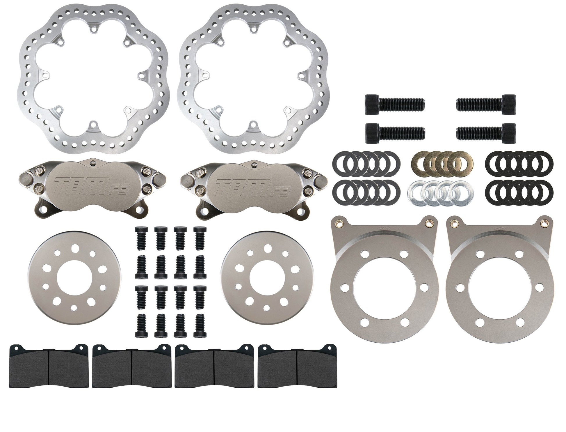 C7 Corvette F3 Caliper 4 Piston Rear Drag Racing Brakes 001-0323-1-TBM Brakes-Motion Raceworks