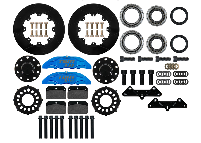 1973-87 Chevrolet C10 Square Body XS3 Front Street Brake Kit (CPP/Ridetech Spindle) - Motion Raceworks