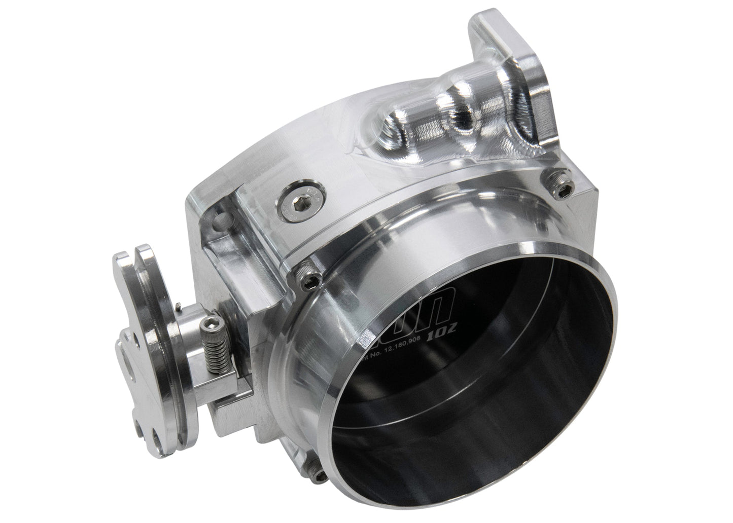 ICON 102/105mm Cable Drive Throttle Body (Bare Finish) w/ Interchangeable Connection - Motion Raceworks