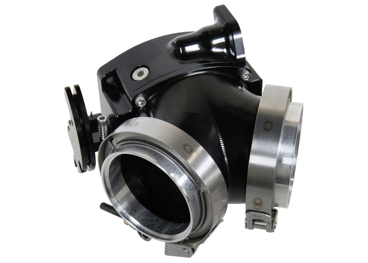 ICON 102/105mm Cable Drive Throttle Body (Black) w/ Interchangeable Connection - Motion Raceworks