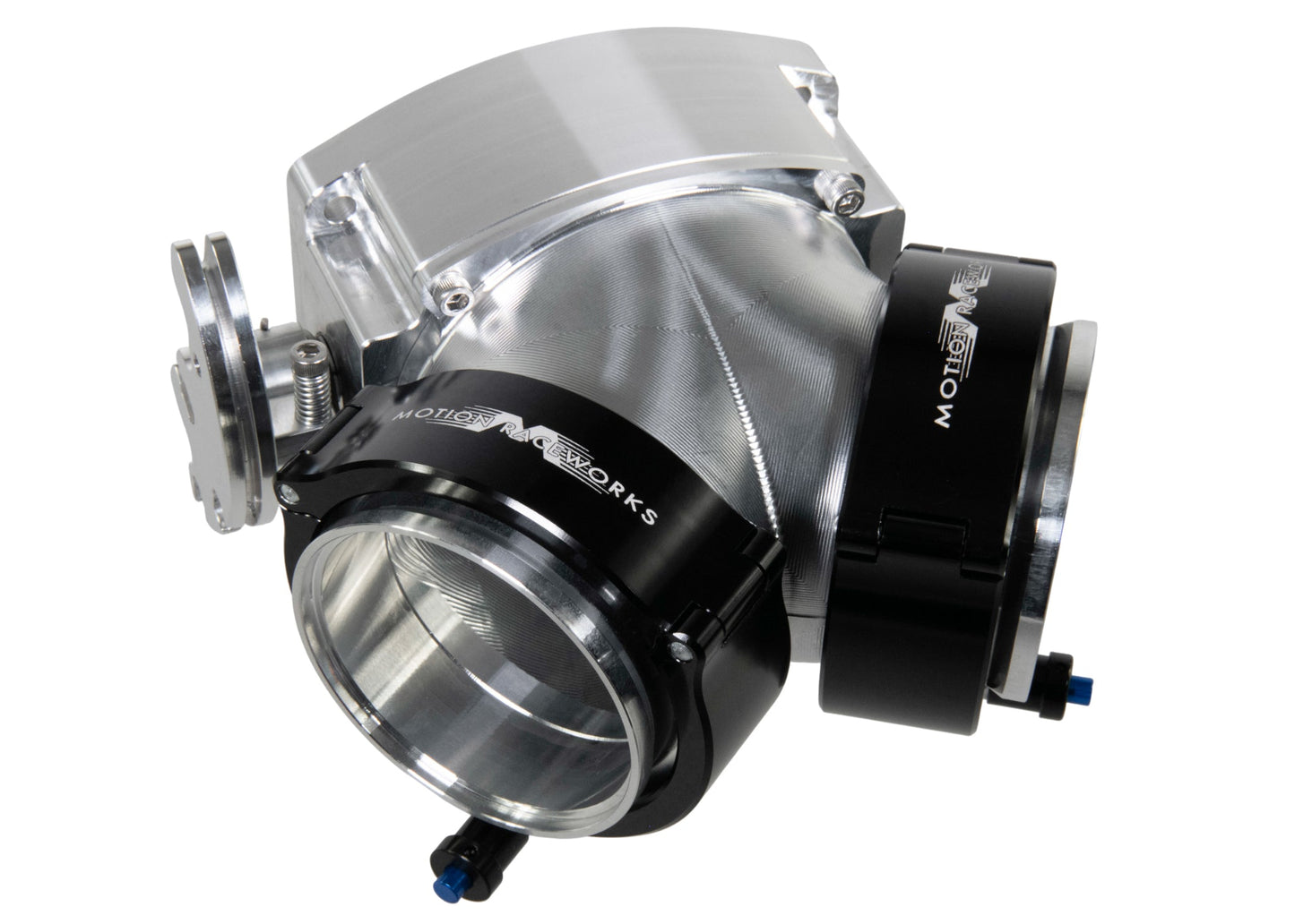 ICON Race 102/105mm Cable Drive Throttle Body (Bare Finish) w/ Interchangeable Connection - Motion Raceworks