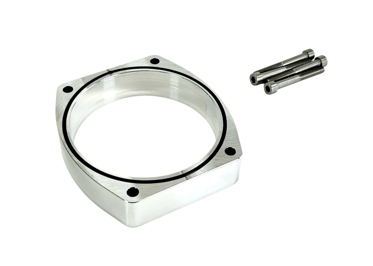 102mm 1" Throttle Body Spacer (LS 4-Bolt Pattern) BARE