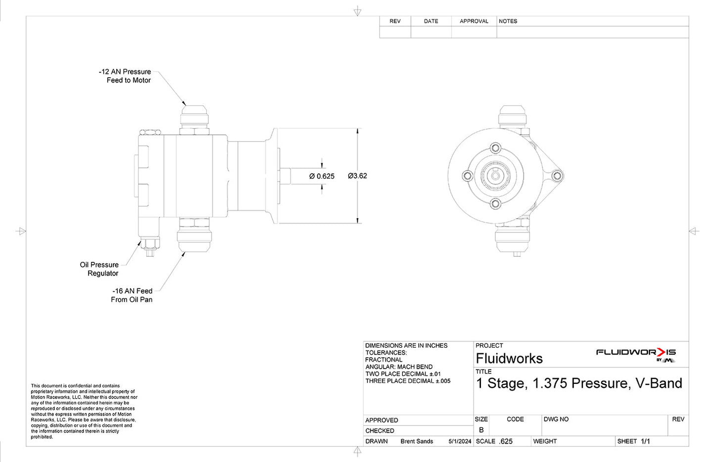 Fluidworks Procharger Mount Single Stage Belt Drive Racing Oil Pump-Fluidworks-Motion Raceworks