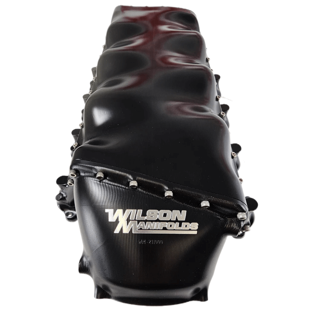 LT1 / LT2 Billet Unake Manifold w/ Extra Fuel Rail & Nitrous Bungs Black Anodized