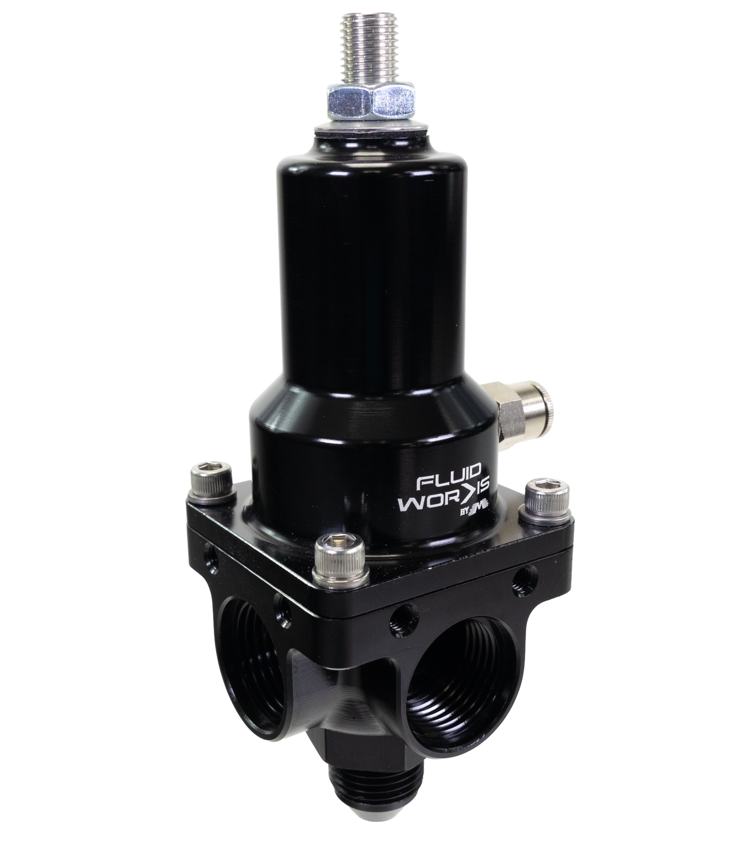 Fluidworks 7-20 GPM Fuel Pressure Regulator 90 Degree - Motion Raceworks