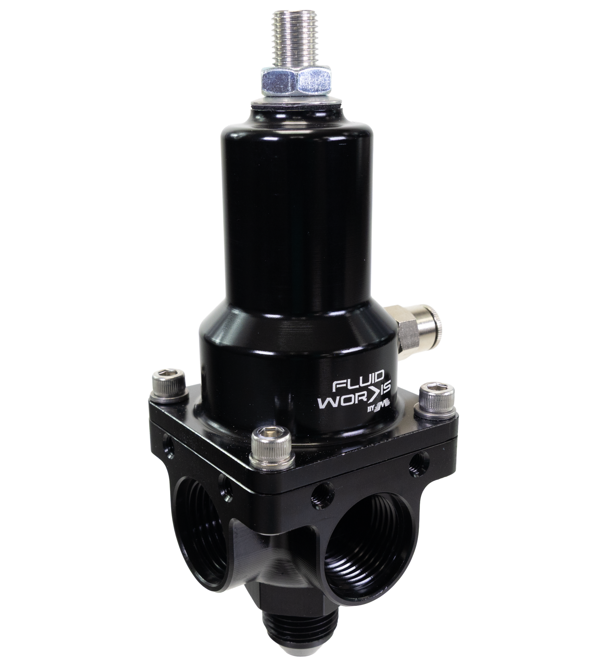 Fluidworks 7-20 GPM Fuel Pressure Regulator 90 Degree - Motion Raceworks
