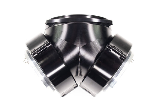 Attachment Only: Billet 'Y' Connection w/ 3" Quick Seals for ICON 92mm 10-13015BLK-Motion Raceworks-Motion Raceworks