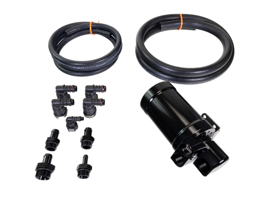 Motion Raceworks F150 2 Stage Active Billet Closed System Catch Can Coyote Kit - Motion Raceworks