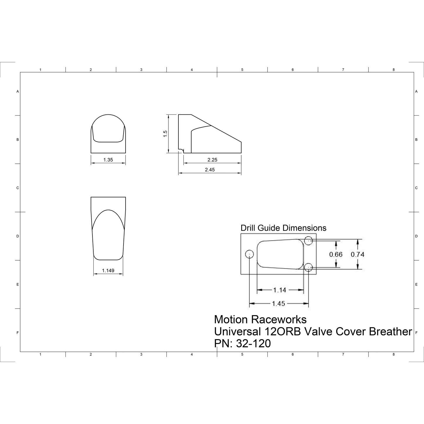 Motion Raceworks Billet Valve Cover Breathers Black Anodized (Pair) 32-120BLK PAIR-Motion Raceworks-Motion Raceworks