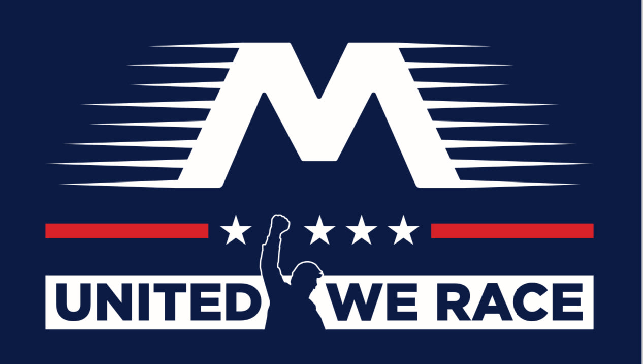 United We Race Freedom Decal 6.5"x4"