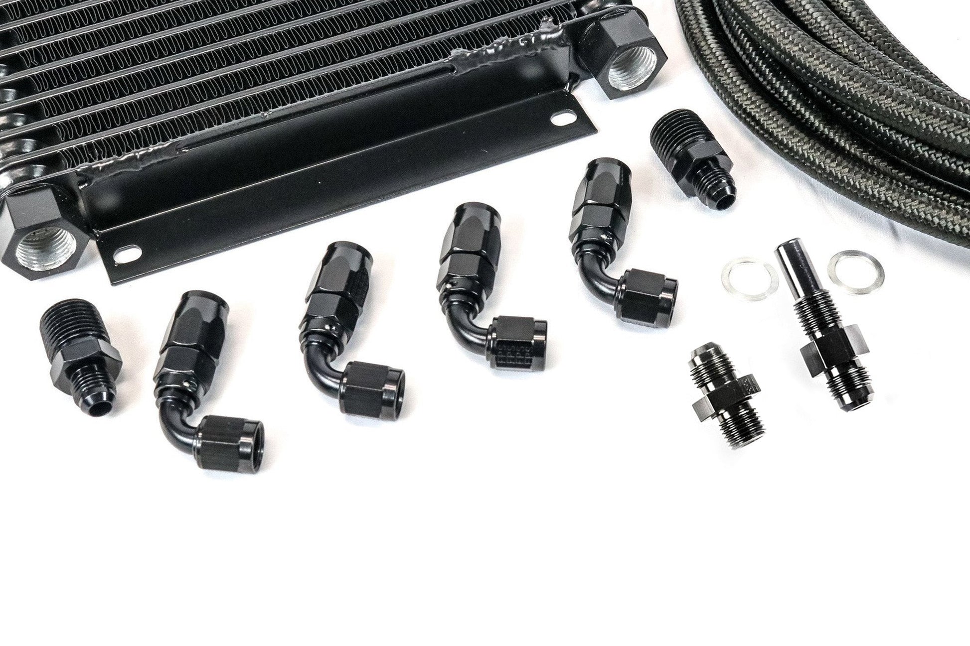 4L80E DERALE Trans Cooler Kit w/ Fragola Lines/Fittings-Kit-Motion Raceworks
