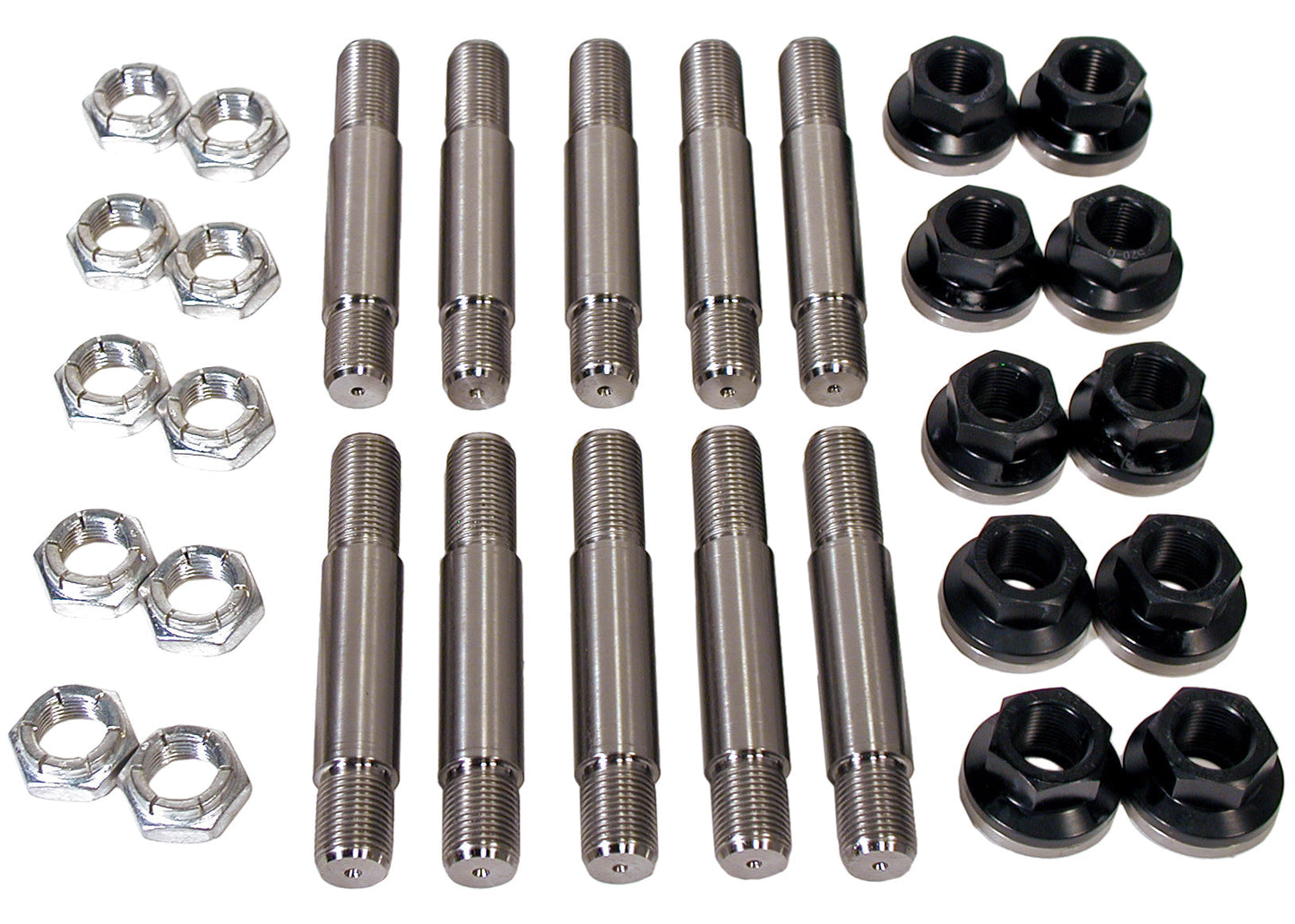 5/8" Titanium Drive Stud / Aluminum Lugnut Kit 2" shoulder length - Motion Raceworks
