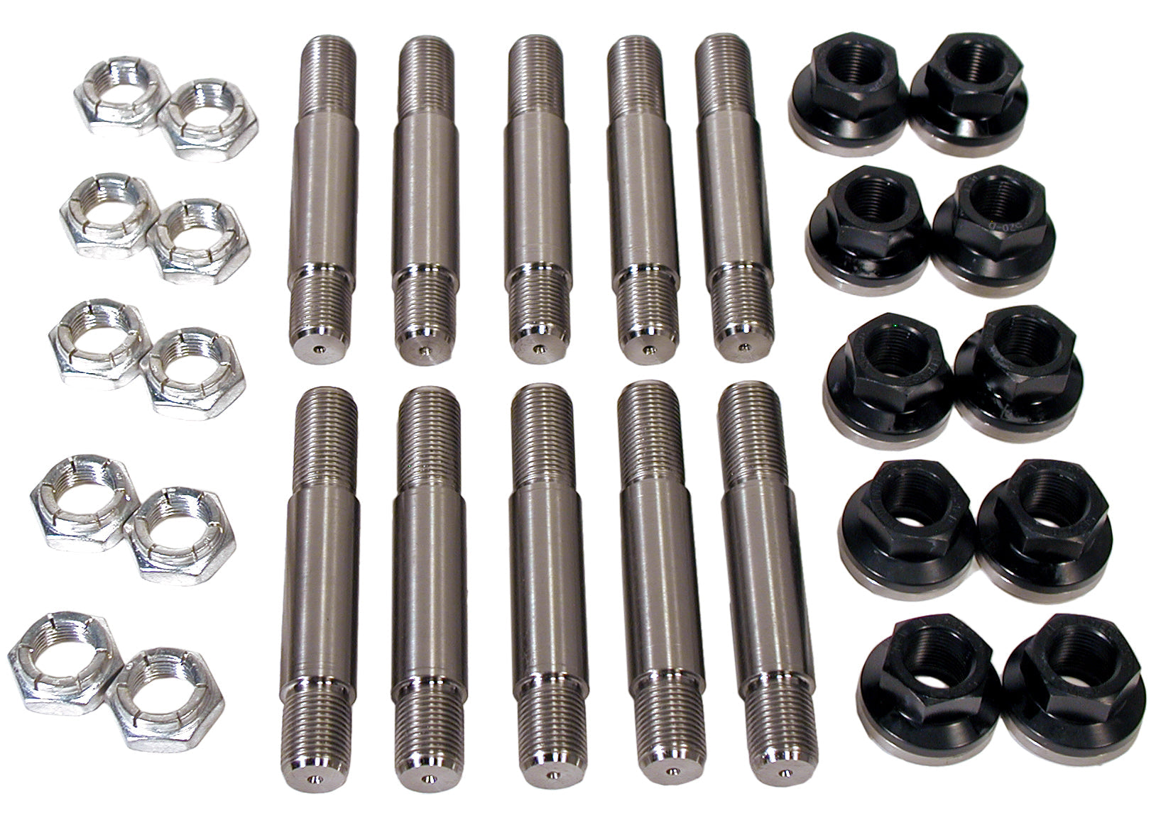 5/8" Titanium Drive Stud / Aluminum Lugnut Kit 2" shoulder length - Motion Raceworks