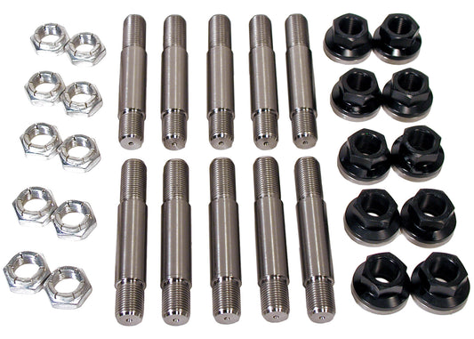 5/8" Titanium Drive Stud / Aluminum Lugnut Kit 2" shoulder length - Motion Raceworks