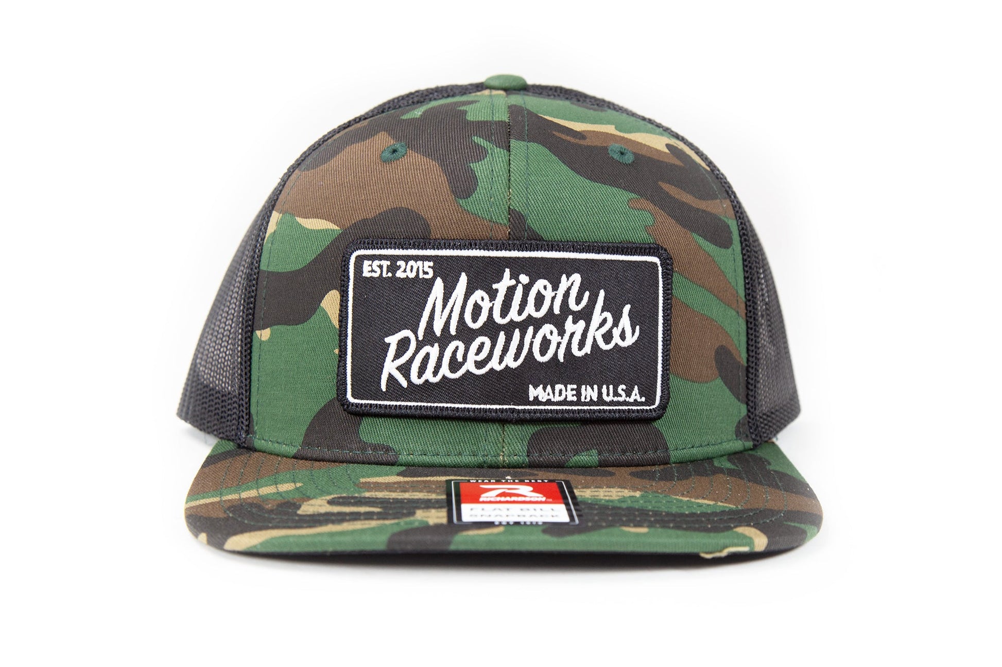 Motion Heritage Hat Green Camo Flat Bill Snapback 95-121-Motion Raceworks-Motion Raceworks