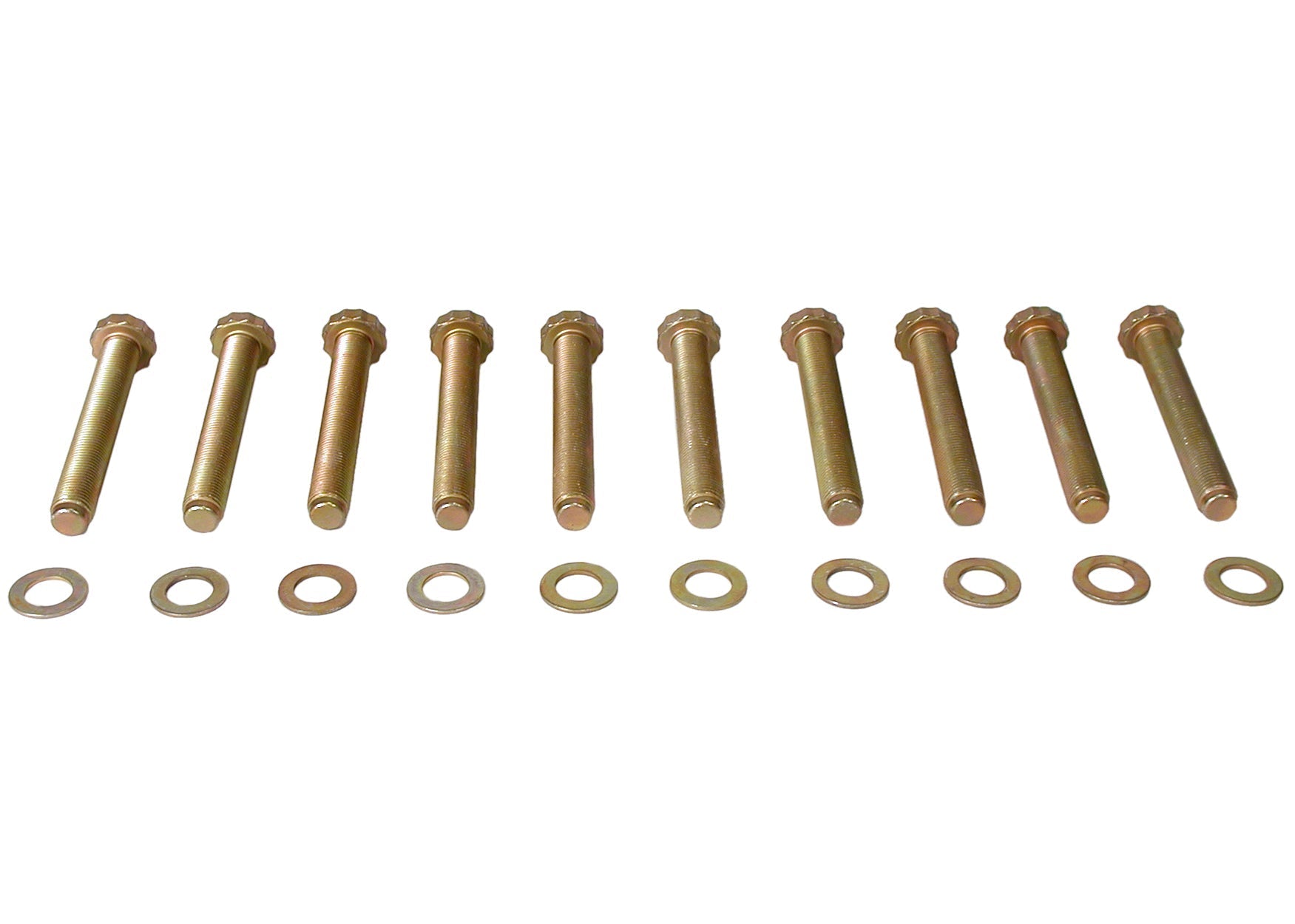 1/2-20 3.5" Thin Head Full Thread Wheel Stud Kit (10 pack) - Motion Raceworks