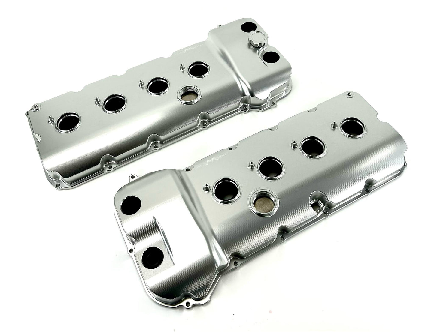 Billet Gen 1/Gen 2 Coyote VCT Valve Covers Clear Anodizing