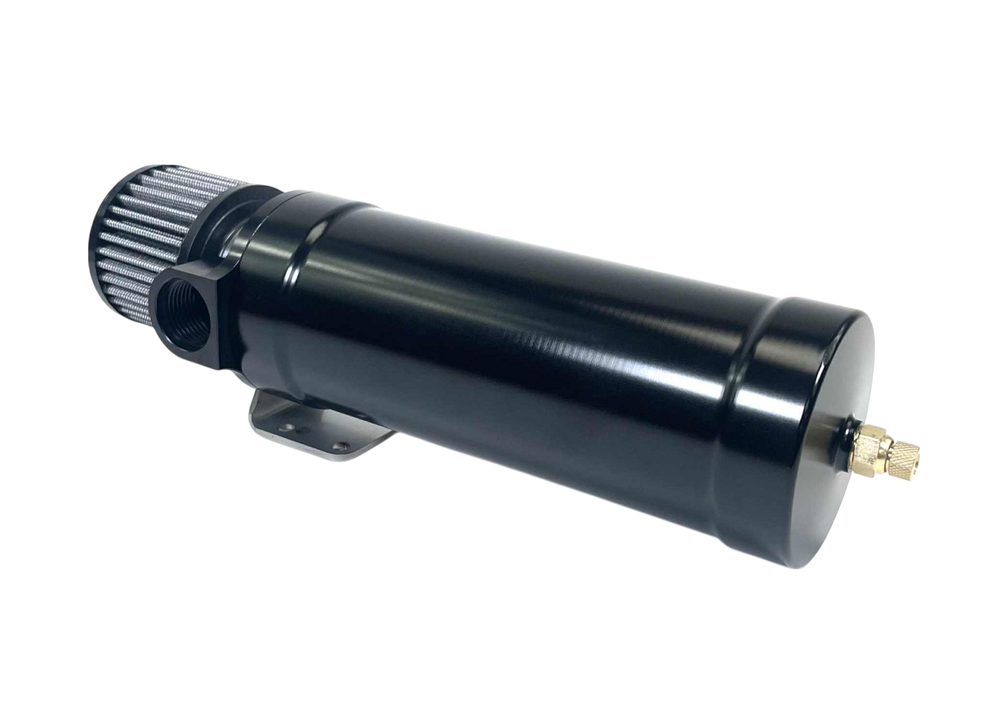 1 Qt XL Top Loader Billet Internally Baffled Oil Catch Can ( Single 12 AN Port )