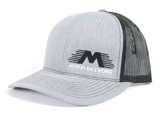 Motion Raceworks Hat Black/Heather Gray Snapback - Motion Raceworks