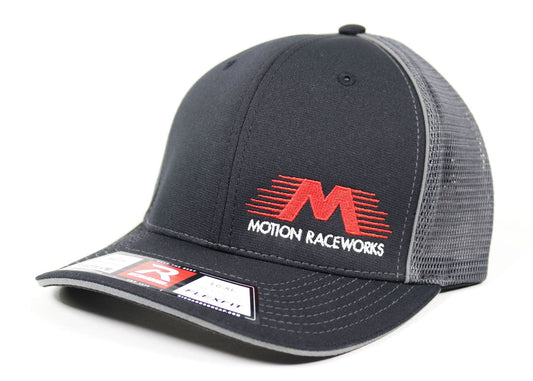 Motion Raceworks Hat Black/Gray Flex Fit - Motion Raceworks