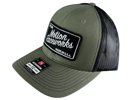 Motion Heritage Hat Dark Green/Black Snapback - Motion Raceworks