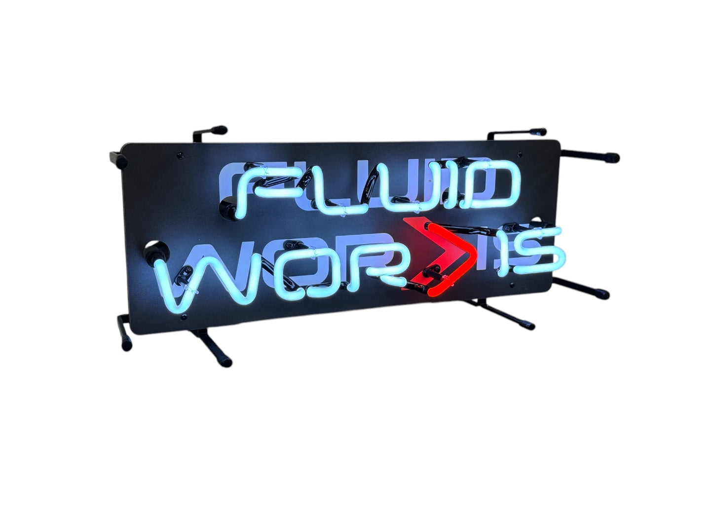 Fluidworks Neon Shop Sign 21x9 - Motion Raceworks