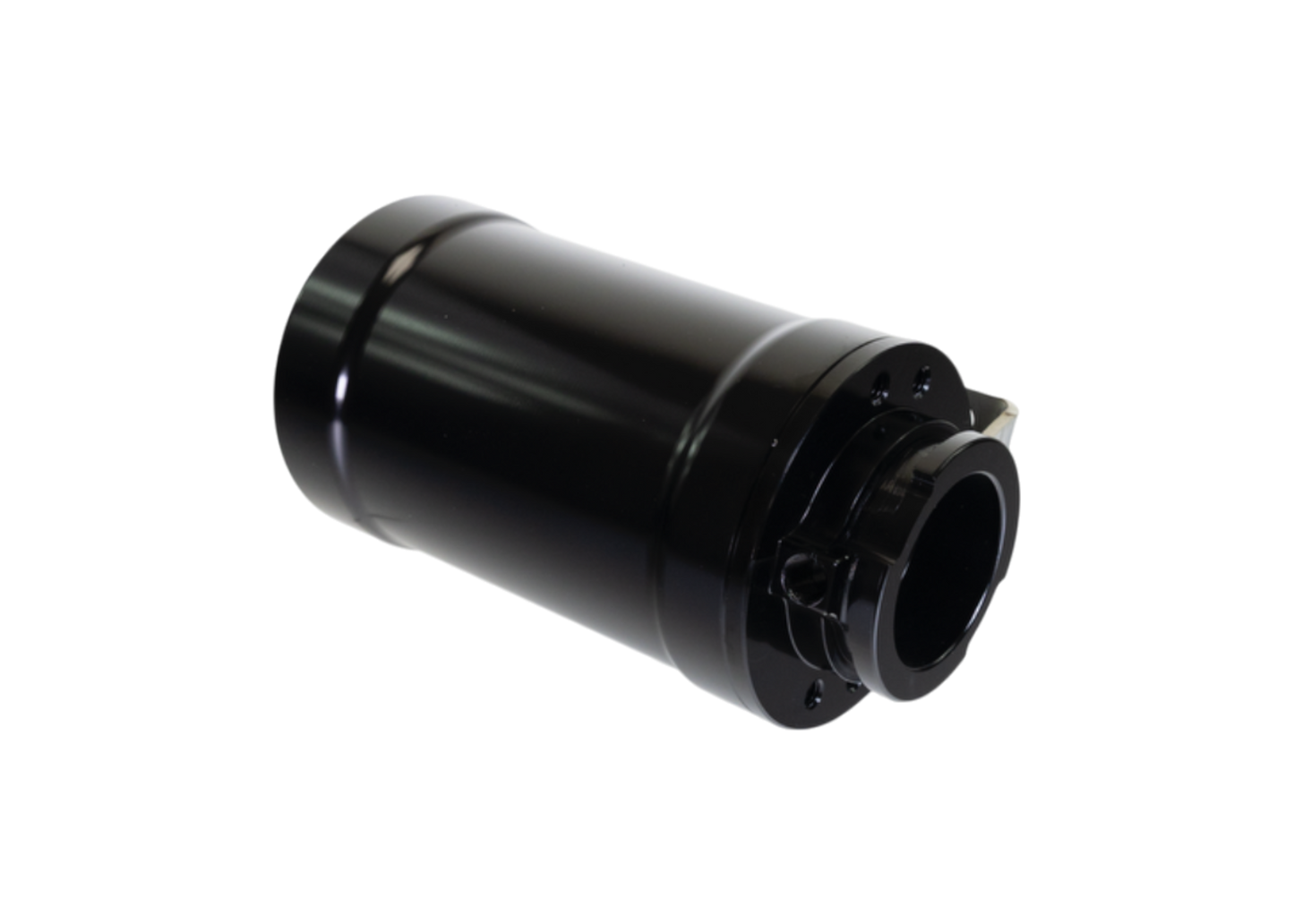 Coolant Expansion Tank / Remote Fill Billet Black Anodized w/ Mount - Motion Raceworks