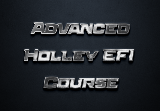 Advanced Holley EFI Tuning Course