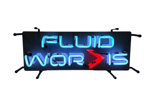 Fluidworks Neon Shop Sign 21x9 - Motion Raceworks