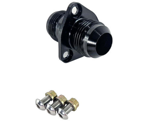 '-6AN Flanged Bolt in Pass Thru Bulkhead Fitting by Fluidworks-Fluidworks-Motion Raceworks