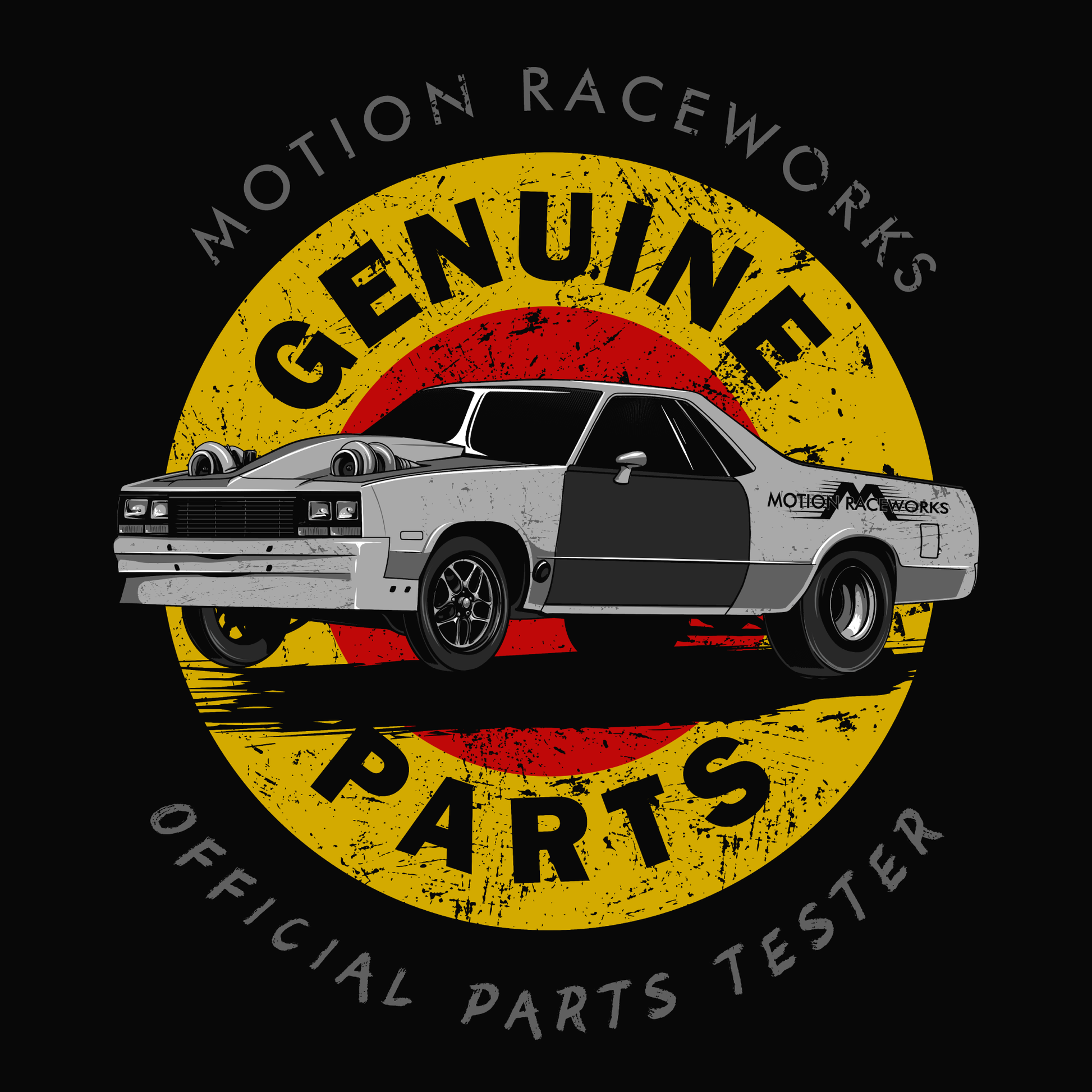 Cleetus' Mullet El Camino Motion Genuine Parts Shirt - Motion Raceworks