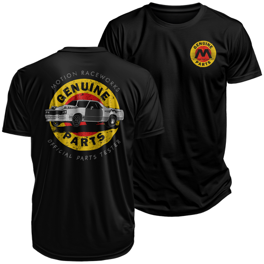 Cleetus' Mullet El Camino Motion Genuine Parts Shirt - Motion Raceworks